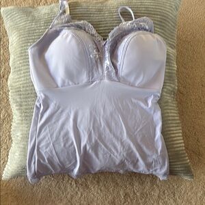 NWT Various Sizes Rhonda Shear Lite Lavender Supportive Lace Camisole